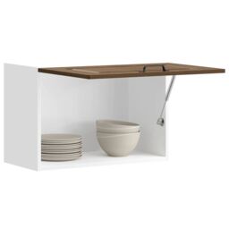 Berkfield Home Kitchen Wall Cabinet Kalmar Brown Oak Engineered Wood - thumbnail 1