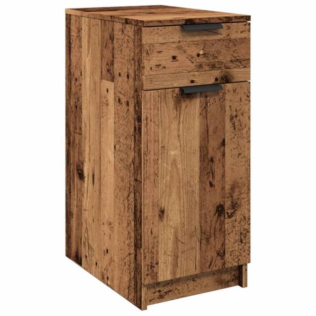 Berkfield Home Desk Cabinet Old Wood 33x50x75 cm Engineered Wood in Brown - Size: 33 x 50 x 75 cm - image 1
