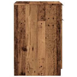 Berkfield Home Desk Cabinet Old Wood 33x50x75 cm Engineered Wood in Brown - Size: 33 x 50 x 75 cm - thumbnail 6