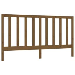 Berkfield Home Beautiful Bed Headboard Honey Brown 206x4x100 cm Solid Wood Pine - Size: 206 x 4 x 100 cm - thumbnail 3