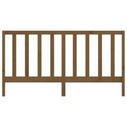 Berkfield Home Beautiful Bed Headboard Honey Brown 206x4x100 cm Solid Wood Pine - Size: 206 x 4 x 100 cm - thumbnail 4
