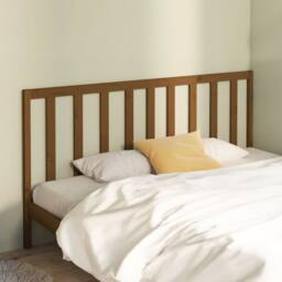Berkfield Home Beautiful Bed Headboard Honey Brown 206x4x100 cm Solid Wood Pine - Size: 206 x 4 x 100 cm - thumbnail 2