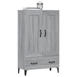 Berkfield Home Highboard Grey Sonoma 70x31x115 cm Engineered Wood - Size: 70 x 31 x 115 cm - thumbnail 5