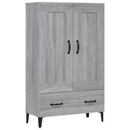 Berkfield Home Highboard Grey Sonoma 70x31x115 cm Engineered Wood - Size: 70 x 31 x 115 cm - thumbnail 2