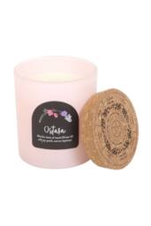 KDMD Ostara Fresh Linen Wheel of the Year Candle - Spring Renewal, Wax in White - thumbnail 3