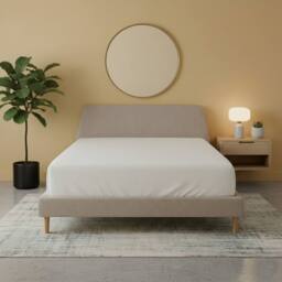 Snug City Flannelette Fitted Sheet Soft Brushed Cotton Bedding Warmth Comfort in White - Size: Single - thumbnail 1