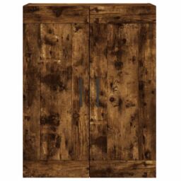 Berkfield Home Highboard Smoked Oak 69.5x34x180 cm Engineered Wood in Brown - thumbnail 6