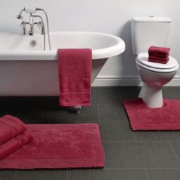 Allure Bath Fashions Elegance Reversible Heavyweight Pedestal Mat in Maroon - thumbnail 2