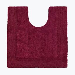 Allure Bath Fashions Elegance Reversible Heavyweight Pedestal Mat in Maroon - thumbnail 1