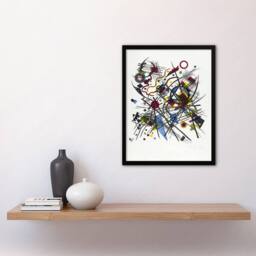 "Artery8 Abstract for Fourth Bauhaus Portfolio Kandinsky Framed Wall Art Print in White - Size: W12"" x H16""" - thumbnail 4