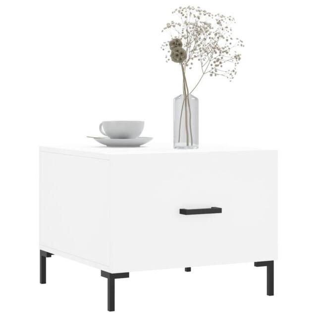 Berkfield Home Decorative Coffee Table White 50x50x40 cm Engineered Wood - Size: 50 x 50 x 40 cm - image 1