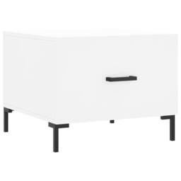 Berkfield Home Decorative Coffee Table White 50x50x40 cm Engineered Wood - Size: 50 x 50 x 40 cm - thumbnail 3