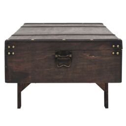 Berkfield Home Coffee Table Solid Wood Vintage Style 120x55x35 cm in Brown - Size: 120 x 55 x 35 cm - thumbnail 5
