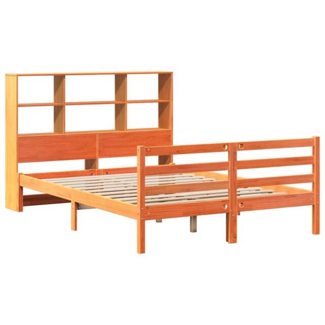 Berkfield Home Decorative Bookcase Bed without Mattress Wax Brown 160x200 cm Sol - image 1