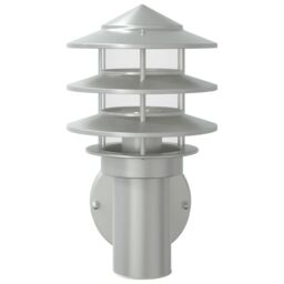 Berkfield Home Outdoor Wall Lights 2pcs Silver Stainless Steel - thumbnail 4