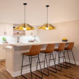 NIVOR 1 Light Farmhouse Boho Wooden Chandelier E27 Adjustable Pendant Light in Brown - thumbnail 6