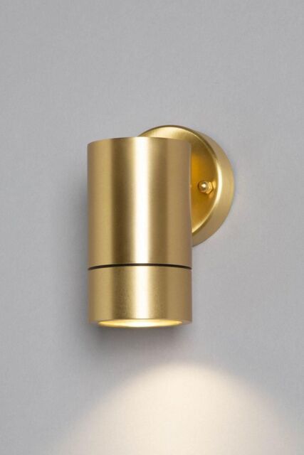 BHS Lighting Bruce Outdoor Wall Light in Gold - image 1