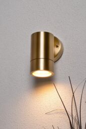 BHS Lighting Bruce Outdoor Wall Light in Gold - thumbnail 4