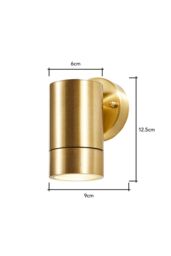 BHS Lighting Bruce Outdoor Wall Light in Gold - thumbnail 5