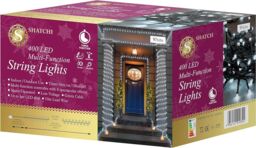 Shatchi 400LEDs Multifunction Timer String Fairy Lights 40M Indoor/Outdoor Decorations in White - thumbnail 1