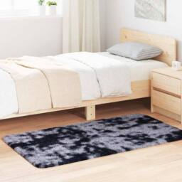 Berkfield Home Shaggy Rug High Pile NAVARRA Dark Grey 80x150 cm Polyester - Size: Medium - thumbnail 2