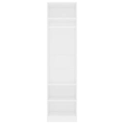 Berkfield Home Wardrobe White 50x50x200 cm Engineered Wood - Size: 50 x 50 x 200 cm - thumbnail 5