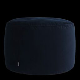icon Milano Velvet Bean Bag Pouffe Midnight Blue Large Velvet Footstools in Dark Blue - thumbnail 3