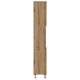 Berkfield Home Durable Bathroom Cabinet Artisan Oak 30x30x179 cm Engineered Wood in Brown - Size: 30 x 30 x 179 cm - thumbnail 6