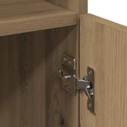 Berkfield Home Durable Bathroom Cabinet Artisan Oak 30x30x179 cm Engineered Wood in Brown - Size: 30 x 30 x 179 cm - thumbnail 9