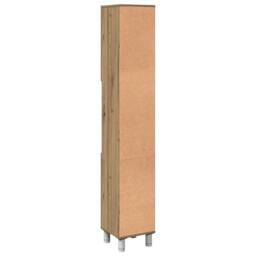 Berkfield Home Durable Bathroom Cabinet Artisan Oak 30x30x179 cm Engineered Wood in Brown - Size: 30 x 30 x 179 cm - thumbnail 7