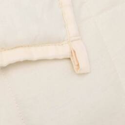 Berkfield Home Weighted Blanket Light Cream 150x200 cm 7 kg Fabric - thumbnail 5