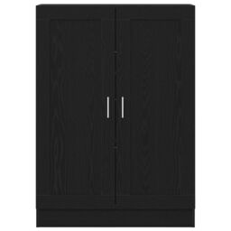 Berkfield Home Black Oak Book Cabinet 82.5x30.5x115 cm Engineered Wood - thumbnail 7