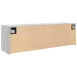 Berkfield Home Decorative Bathroom Wall Cabinet Grey Sonoma 100x25x30 cm Enginee - Size: 100 x 25 x 30 cm - thumbnail 8