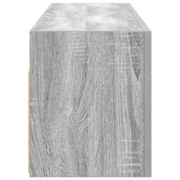 Berkfield Home Decorative Bathroom Wall Cabinet Grey Sonoma 100x25x30 cm Enginee - Size: 100 x 25 x 30 cm - thumbnail 7