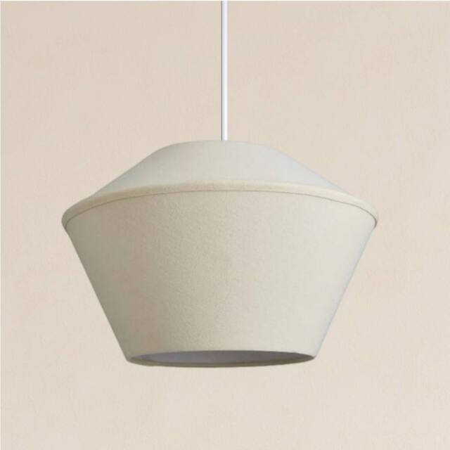 CGC Lighting Celest Beige Spherical Cotton Fabric 30cm Lampshade - image 1