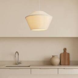 CGC Lighting Celest Beige Spherical Cotton Fabric 30cm Lampshade - thumbnail 3