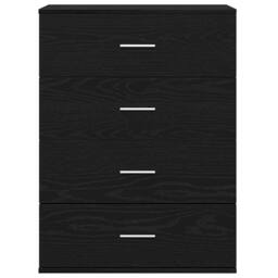 Berkfield Home Sideboard with Drawer with Storage Black oak Engineered wood - thumbnail 6