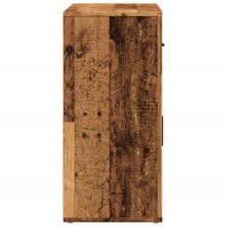 Berkfield Home Sideboard Old Wood 80x33x70 cm Engineered Wood in Brown - Size: 80 x 33 x 70 cm - thumbnail 6