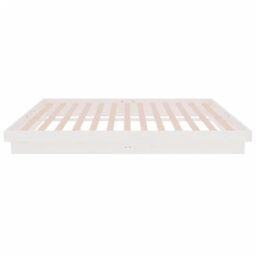 Berkfield Home 819908 Bed Frame without Mattress White Solid Wood 140x200 cm - thumbnail 6
