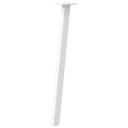 Berkfield Home Modern Coffee Table Legs 4 pcs White 72 cm Steel - thumbnail 4