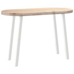 Berkfield Home Modern Coffee Table Legs 4 pcs White 72 cm Steel - thumbnail 8