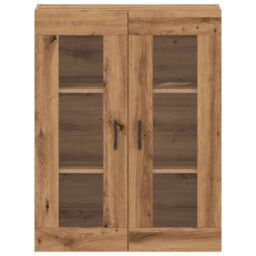 Berkfield Home Wall Mounted Cabinet Artisan Oak 69.5x34x90 cm in Brown - thumbnail 4