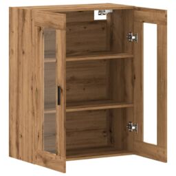 Berkfield Home Wall Mounted Cabinet Artisan Oak 69.5x34x90 cm in Brown - thumbnail 5