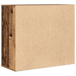 Berkfield Home Sideboard Old Wood 80x33x70 cm Engineered Wood in Brown - Size: 80 x 33 x 70 cm - thumbnail 7