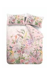 RHS x Catherine Lansfield 'Enchanted Butterfly Garden' So Soft Duvet Cover Set in Pink - Size: Super King - thumbnail 6