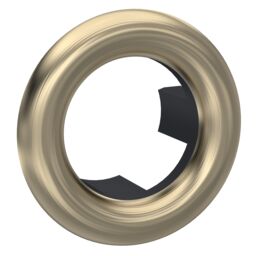 Balterley Modern Round Basin Overflow Cover Brushed Brass 18.5mm in Metallics
