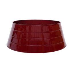 Ivyline Metal Christmas Tree Skirt - Bordeaux - H26cm W67cm - Light weight - Premium Quality in Dark Red - thumbnail 2