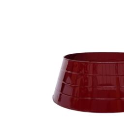 Ivyline Metal Christmas Tree Skirt - Bordeaux - H26cm W67cm - Light weight - Premium Quality in Dark Red - thumbnail 3