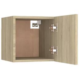 Berkfield Home Classic 6 Piece TV Cabinet Set Sonoma Oak Engineered Wood in Light Oak - thumbnail 9