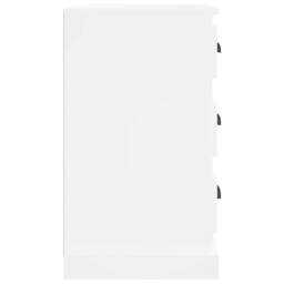 Berkfield Home Durable Bedside Cabinet White 39x39x67 cm Engineered Wood - Size: 39 x 39 x 67 cm - thumbnail 8